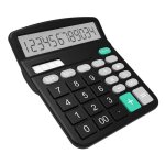 Portable calculatrice de bureau batterie solaire � double alimentation avec grand �cran � 12 chiffres ...