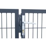 Portail de jardin home deluxe aditus - taille: 180 x 350 cm - couleur: anthracite