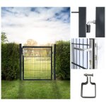 Portails de jardin home deluxe portarius - taille: 1000 mm - couleur: anthracite