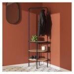 Portant dentr�e rond m�tal et bois 60x180cm