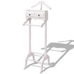 Vidaxl portant  vtements avec armoire bois blanc