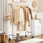 Portant  vtements charge max. 130 kg avec roulettes (110 - 150) x 55 x 160 cm (l x l x h) rglable ...