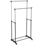 Portant � v�tement double � roulettes pan - 5 five simply smart