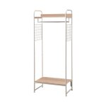 Iris ohyama portant v�tement penderie dressing porte - manteau pi - b4 blanc l38. 5 x p64 x h154. 5 cm ...