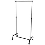 Portant pour v�tements - mhome - h118 - 180 cm - m�tal - noir