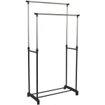Portant � v�tements roulettes double 160cm noir