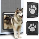 Porte pour animaux de compagnie - momotou - mod�le magn�tique - 37x42 cm - noir - pour chats et petits ...