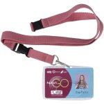 Porte - badge couleur motif old rose color pop - pvc - cordon de scurit avec dtache - rapide - france ...