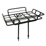 Porte - bagages vélo avant plateforme à tringles avec rebords alu réglable p2r - noir mat - 29 / 26 Porte - bagages vélo avant plateforme à tringles avec rebords alu réglable p2r - noir mat - 29 / 26