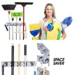 Porte - balaisupport cintre de rangement mural porte - mop porte - vadrouille de balais m�nages mont� ...