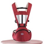 Porte bb - fondupin - ergonomique - grande capacit - sige de hanche - rouge