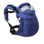 Porte b�b� pr�form� n�o de 0 � 2 ans marin - n�obulle - physiologique - bleu - 100% coton bio gots