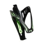 Porte bidon - race one - x3 race - mat noir - décor vert fluo - plastique Porte bidon - race one - x3 race - mat noir - décor vert fluo - plastique