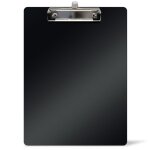 Porte bloc a4 avec pince et porte stylo waytex 931490 support plastique rigide ? 225x315 cm - noir