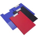 Porte - bloc - rapesco - a4 rouge - rabat - pince de grande capacit - angles de protection en plastique ...