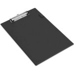 Porte - blocs standard - rapesco - a4 noir - pvc - pince forte - angles de protection en plastique