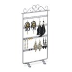 Relaxdays porte - boucles d?oreilles prsentoir  bijoux 44emplacements en fer hlp: 305 x 165 x 65cm ...