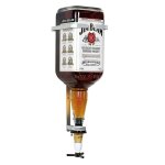 Porte - bouteille mural jim beam 45l m�tal elox� support s�curis� pour bar