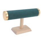 Porte - bracelet - zerone - support de rangement t bar - matériau en peluche - dimensions 23cm - base ... Porte - bracelet - zerone - support de rangement t bar - matériau en peluche - dimensions 23cm - base ...
