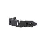 Porte cadenas en acier laqu noir 120mm.
