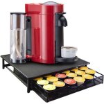 Porte capsules pour 36x capsules support � machine caf� tiroirs distributeur etagere rangement en metal ...