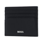 Porte - cartes - hugo boss - classic grained - cuir de vache - noir - protection rfid