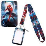 Porte carte lani�re spider man badge marvel super h�ros porte cl� accessoire mode deguisement self travail ...