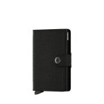 Porte - cartes - secrid - miniwallet crisple - noir - aluminium - cuir - 10. 2x6. 5x2 cm