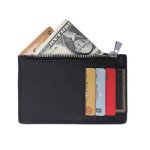 Porte - cartes et porte - monnaies en cuir v�ritable pour femme et homme - gallantry - noir
