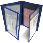 Porte carte papier voiture + tui carte rfid carte grise permis identit et assurance 4 volets cuir loluna ...