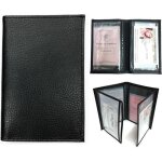 Porte carte papier voiture + tui carte rfid carte grise permis identit et assurance 4 volets cuir loluna ...