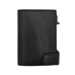 Porte - cartes - tony perotti - porte - cartes s�curis� homme en cuir furbo - 7 x 10 x 3 cm - noir