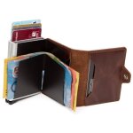 Porte cartes - secrid - twinwallet - noir vintage - cuir - mixte