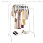 Porte - chaussures et porte - manteaux - quiienclee - dingxiang - fer - blanc - 145 - 125 x 110 x 54 ...