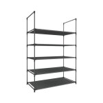 Porte - chaussures - thinia home - argent - 5 �tag�res - 60x30x90cm - m�tal