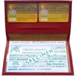 Porte chquier femme cuir talon en haut compact format portefeuille avec carte bancaire - rouge - loluna ...