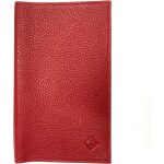 Porte ch�quier talon en haut + �tui carte rfid compact en cuir souple avec carte bancaire loluna� (rouge) ...