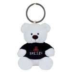 Porte - cl�s - i love breizh - ours breton - peluche douce - mousqueton en m�tal - mixte