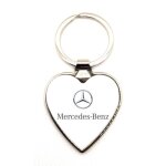 Porte - cl�s lovely en m�tal argent� - mercedes
