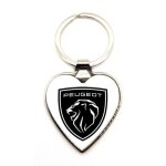 Porte - cl�s lovely en m�tal argent� - peugeot 2021