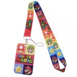 Porte cl� mario lani�re tour de cou badge jeu vid�o porte cl� luigi spermario accessoire pour carte ecole ...