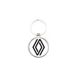 Porte - cl�s m�tal argent� moon - renault