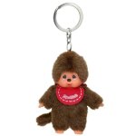 Porte - cls monchhichi kiki rouge 10 cm - sekiguchi