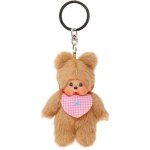 Porte - cl�s peluche bearchhichi - bandai - monchhichi - mod�le ourson avec bavoir