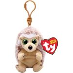 Porte - cls en peluche - ty - bumper - hrisson - 12 cm - yeux verts paillets