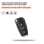 Porte - cl�s voiture - hd4k - cam�ra cach�e - full hd 1080p - d�tection de mouvement