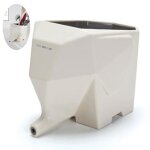 Porte - couvert - td� - �l�phant - plastique - blanc - �gouttoir � couverts