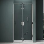 Porte de douche pivotante en niche verre esg 8mm transparent avec revêtement nano 80x195 cm ter37k - ... Porte de douche pivotante en niche verre esg 8mm transparent avec revêtement nano 80x195 cm ter37k - ...