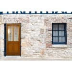 Porte dentr�e bois vitr�e sandy h215 x l90 cm c�te tableau p. droit