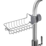 Porte - ponge de robinet de cuisine en acier inoxydable support de rangement suspendu de robinet pour ...